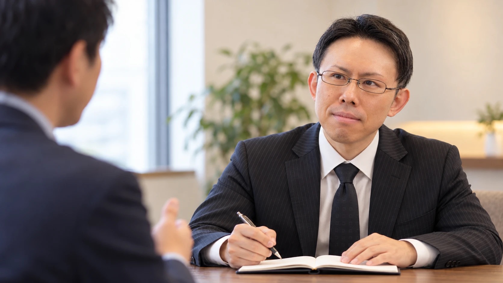経営者との個別相談の様子